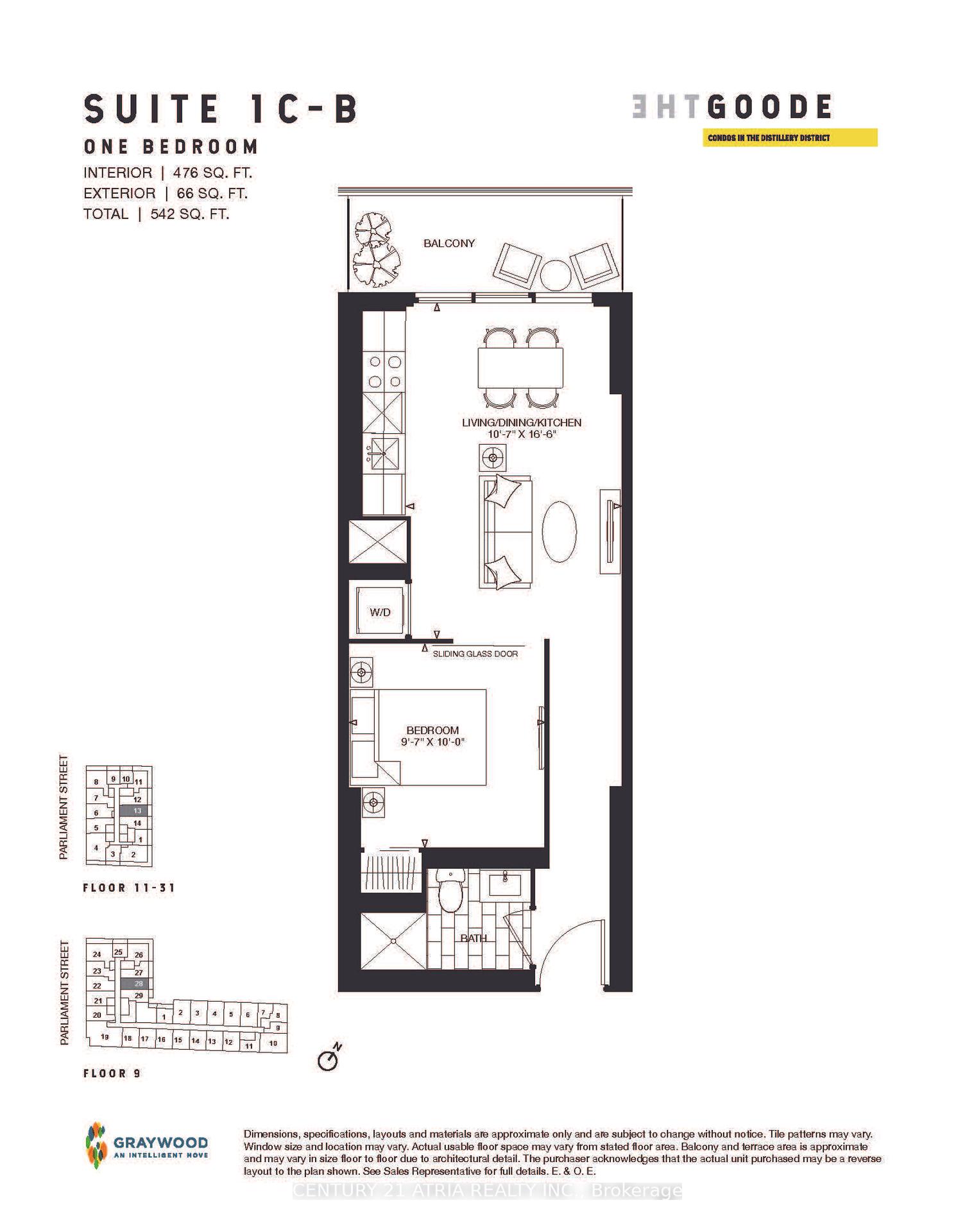 Front of Unit 1813, 35 Parliament Street