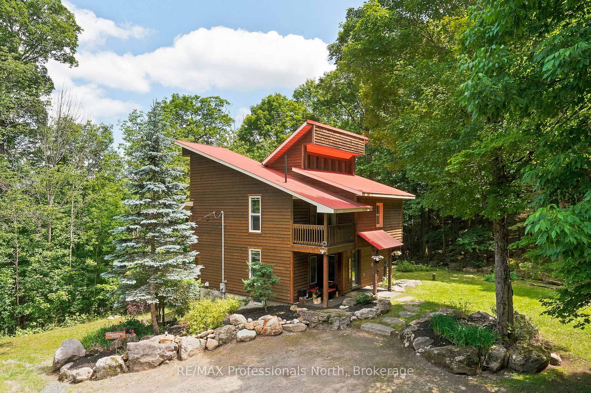 Front of 869 North Mary Lake Road