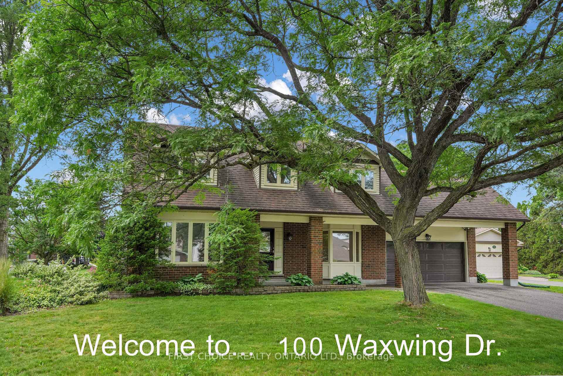 Photo 1 of 100 Waxwing Drive, Ottawa, Hunt Club/Western Community — HOMEH