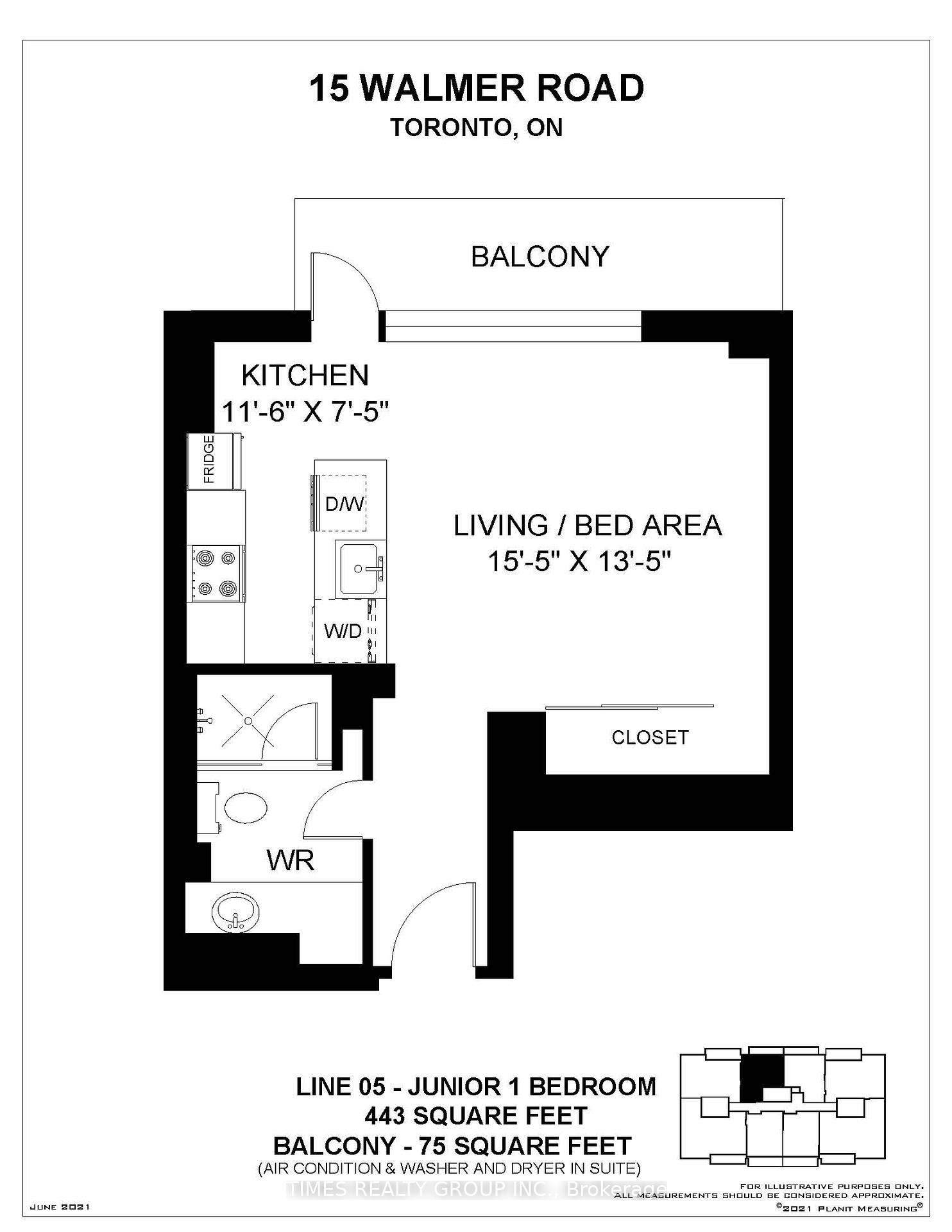 Photo 6 of Unit 405, 15 Walmer Road, Toronto, The Annex — HOMEH