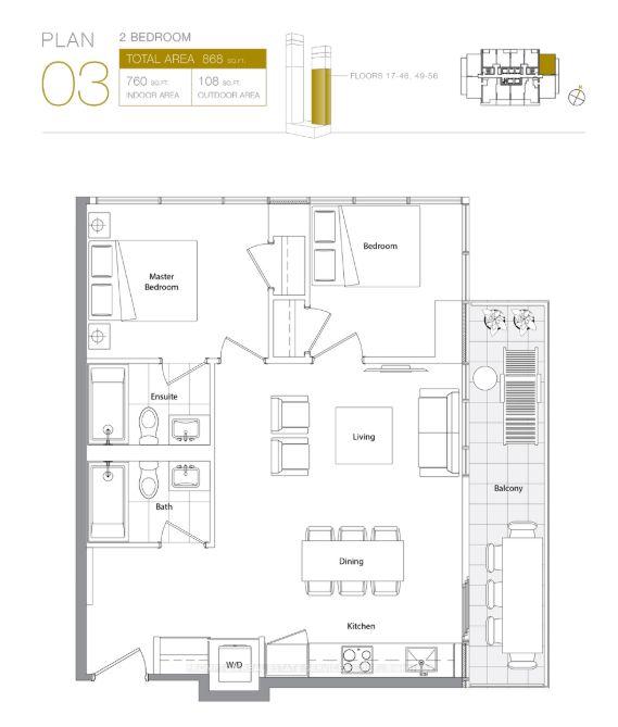 Photo 2 of Unit 2703, 1 Concord Way, Toronto, Waterfront Communities — HOMEH