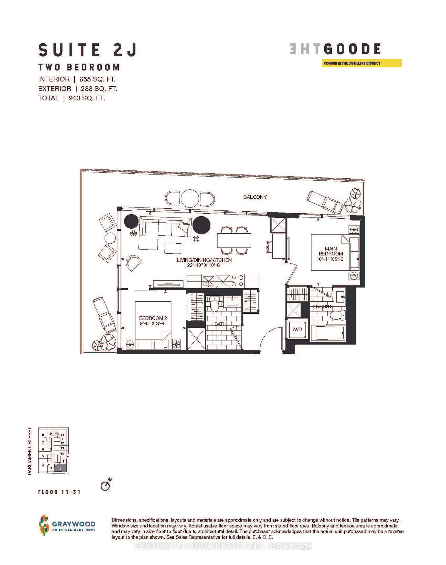 Photo 16 of Unit 2802, 35 Parliament Street, Toronto, Waterfront Communities — HOMEH