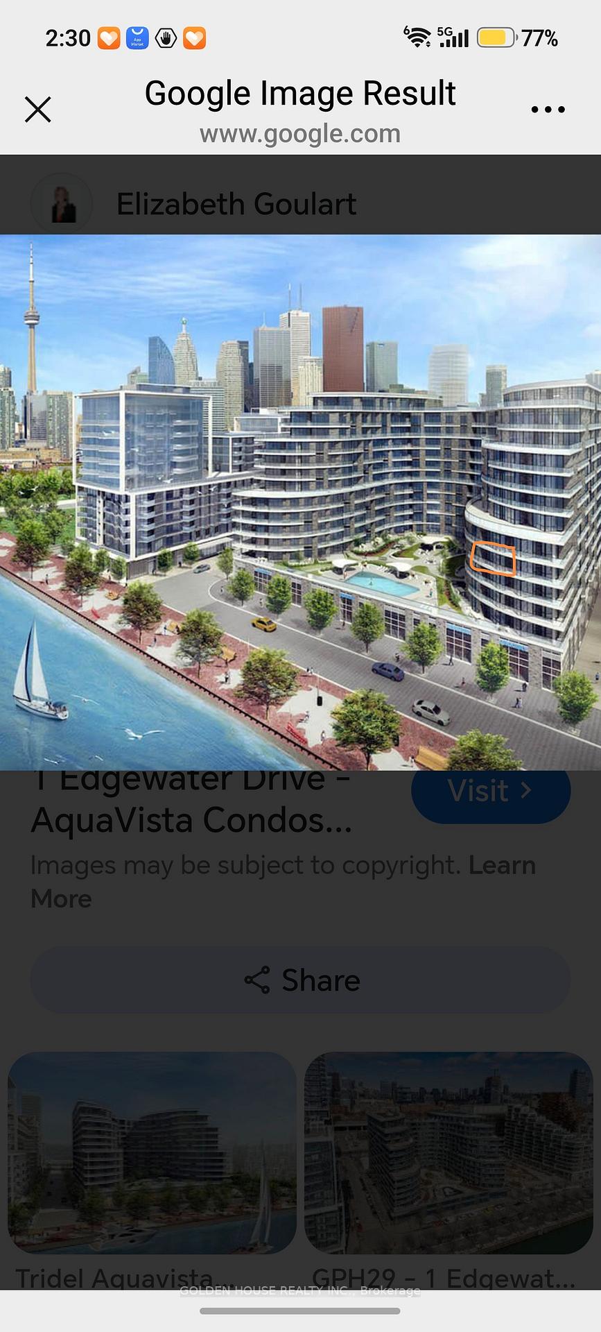 Photo 1 of Unit 515, 1 Edgewater Drive, Toronto, Waterfront Communities — HOMEH