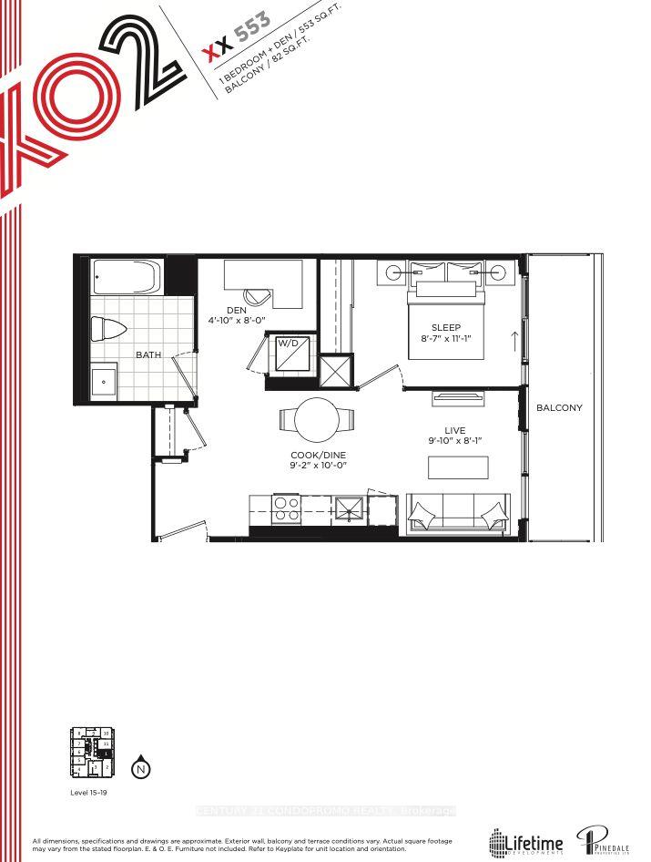 Photo 5 of Unit 1601, 285 Dufferin Street, Toronto, South Parkdale — HOMEH