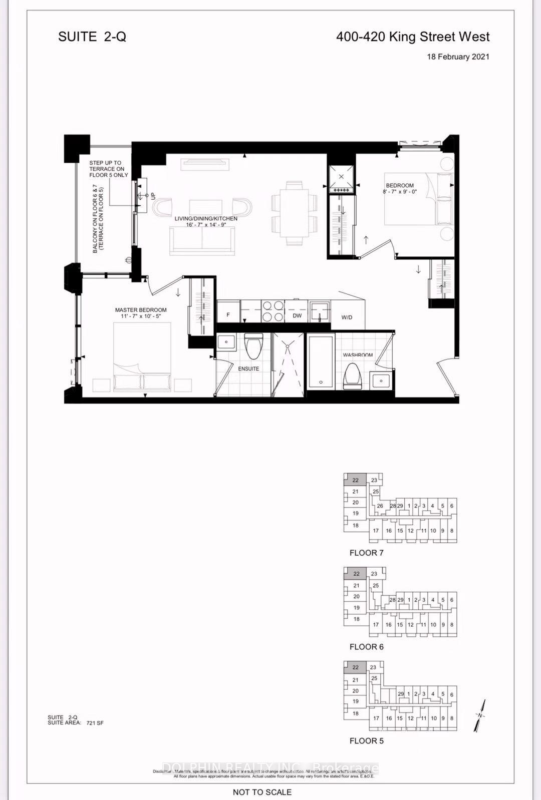 Front of Unit 722, 400 King Street W