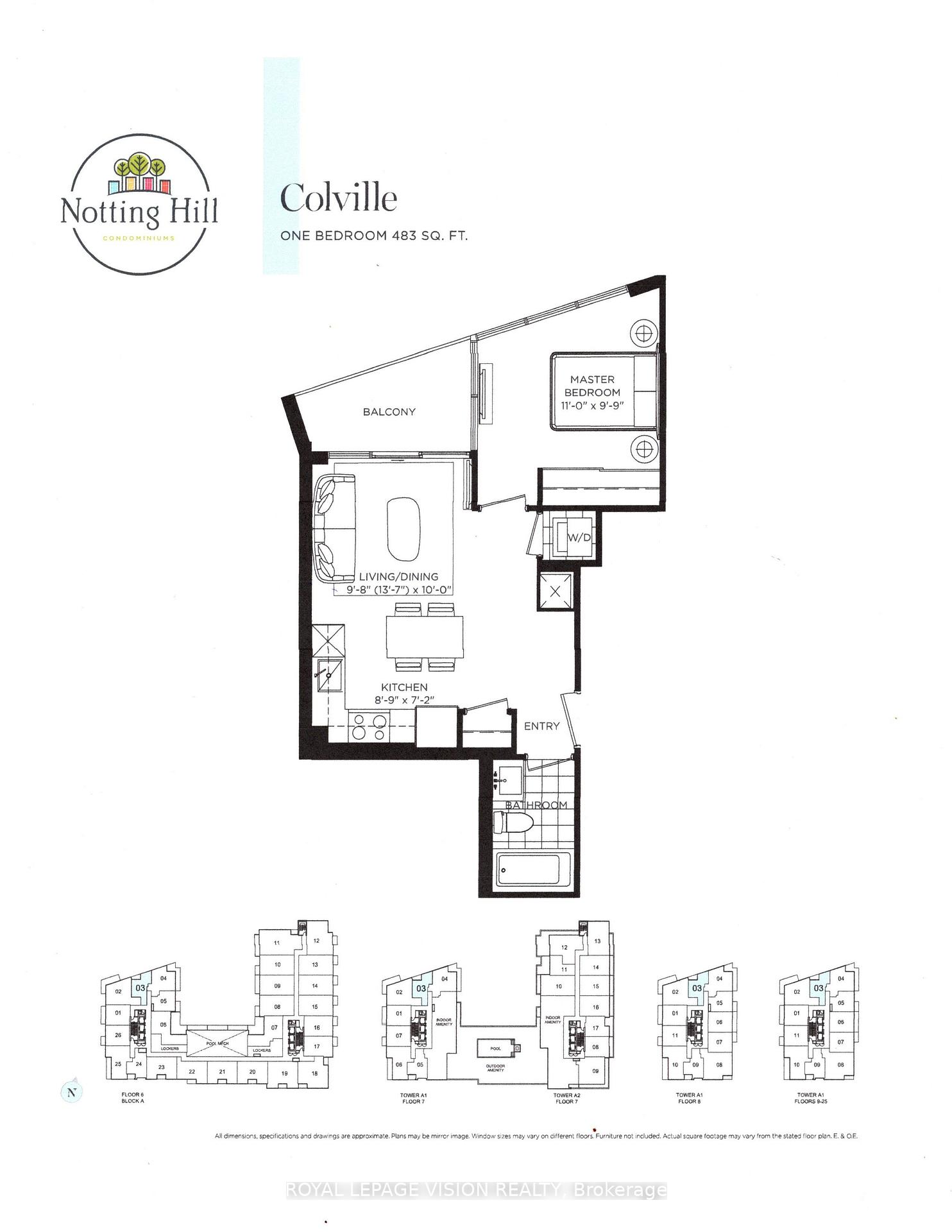 Front of Unit 1003, 4010 Eglinton Avenue W