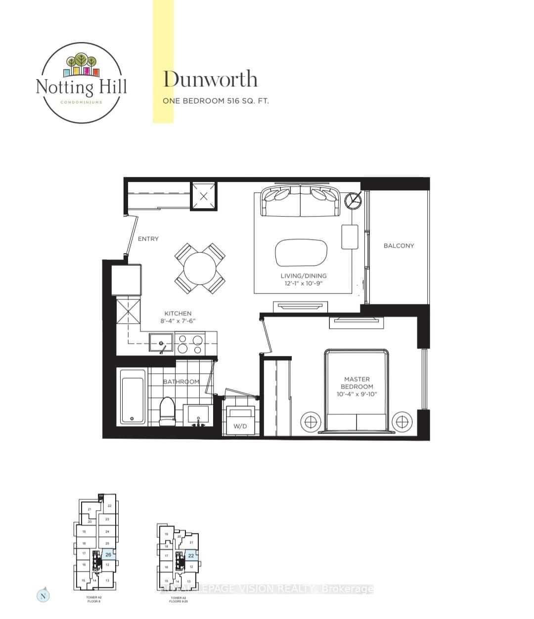 Front of Unit 1222, 4010 Eglinton Avenue W