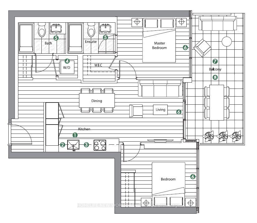Photo 2 of Unit 3001, 27 Mcmahon Drive, North York, Bayview Village — HOMEH
