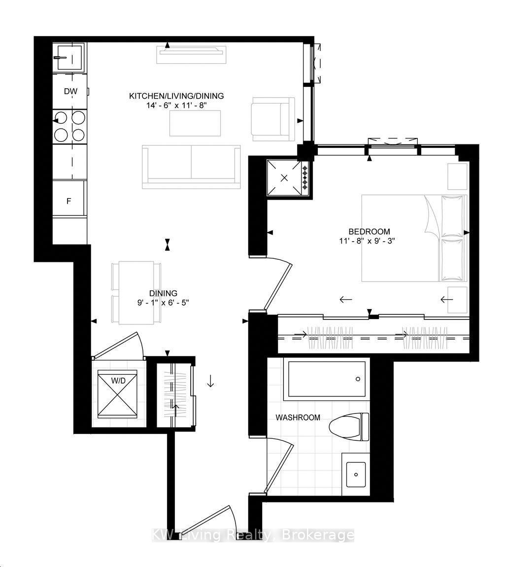 Photo 10 of Unit 726, 400 King Street W, Toronto, Waterfront Communities — HOMEH