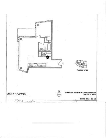Front of Unit 2311, 150 East Liberty Street