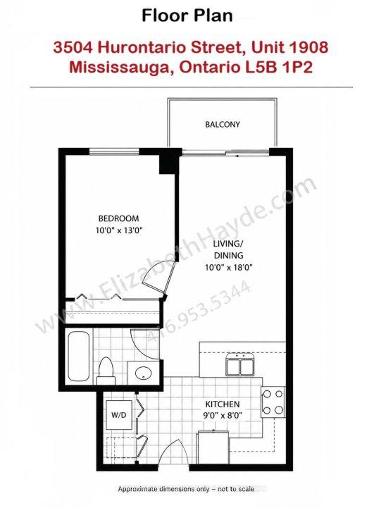 Front of Unit 1908, 3504 Hurontario Street