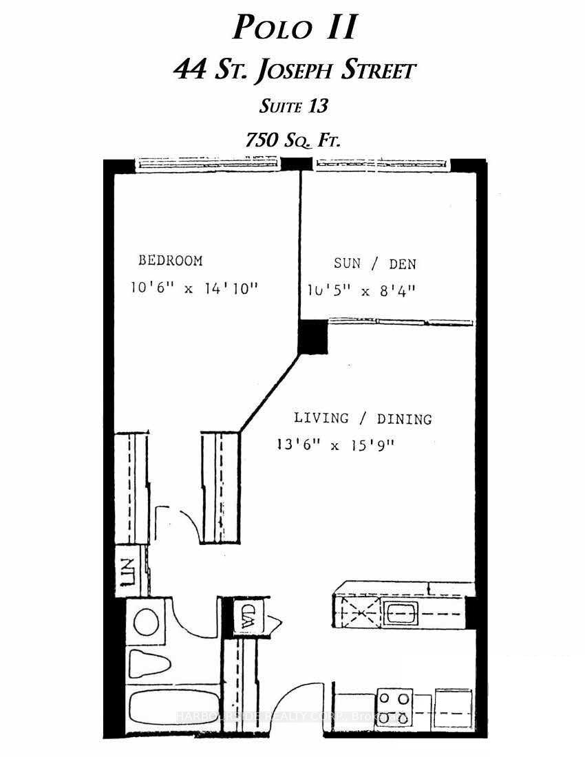 Photo 12 of Unit 1413, 44 St Joseph Street, Toronto, Bay Street Corridor — HOMEH