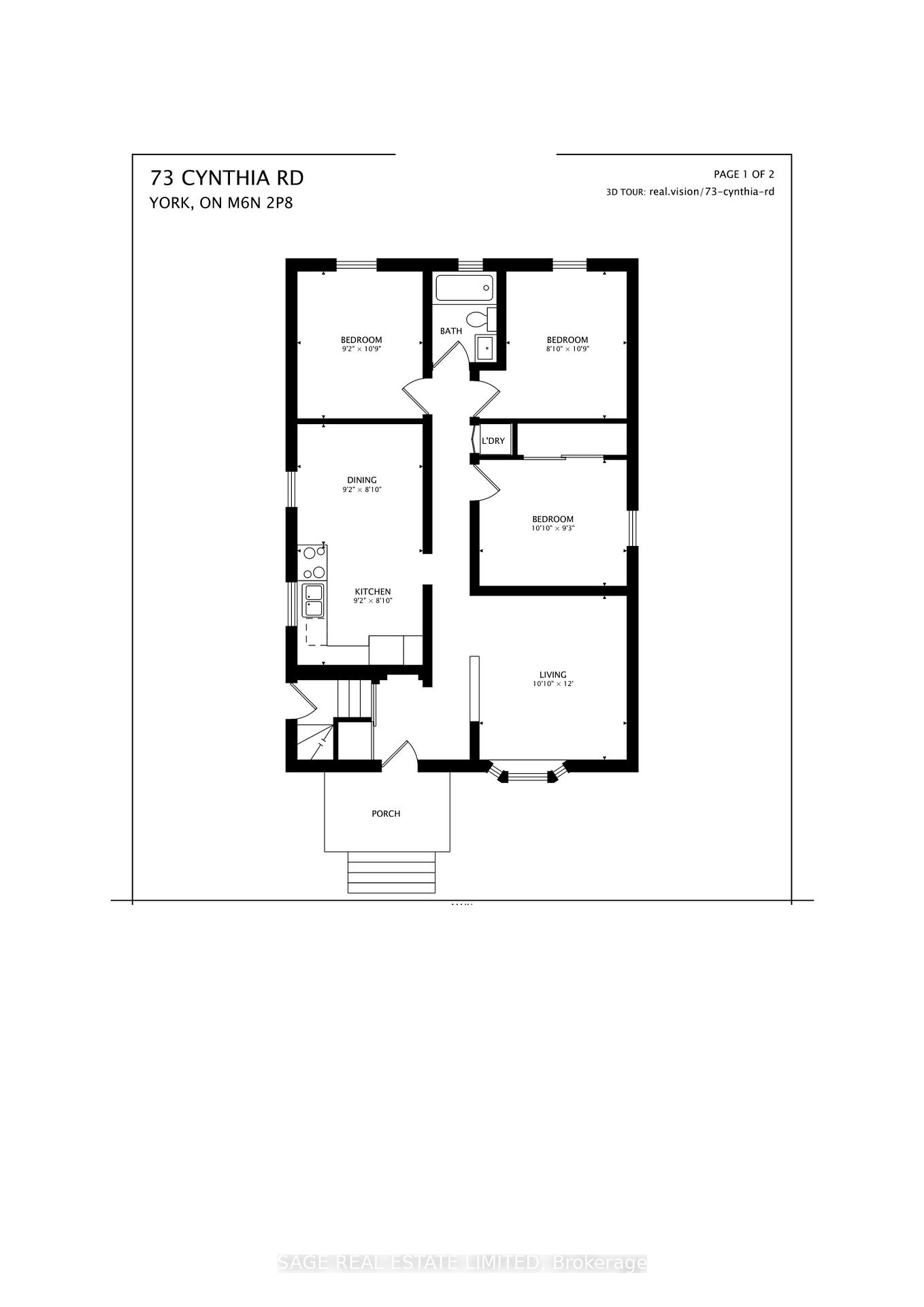 Photo 9 of 73 Cynthia Road, Toronto, Rockcliffe-Smythe — HOMEH