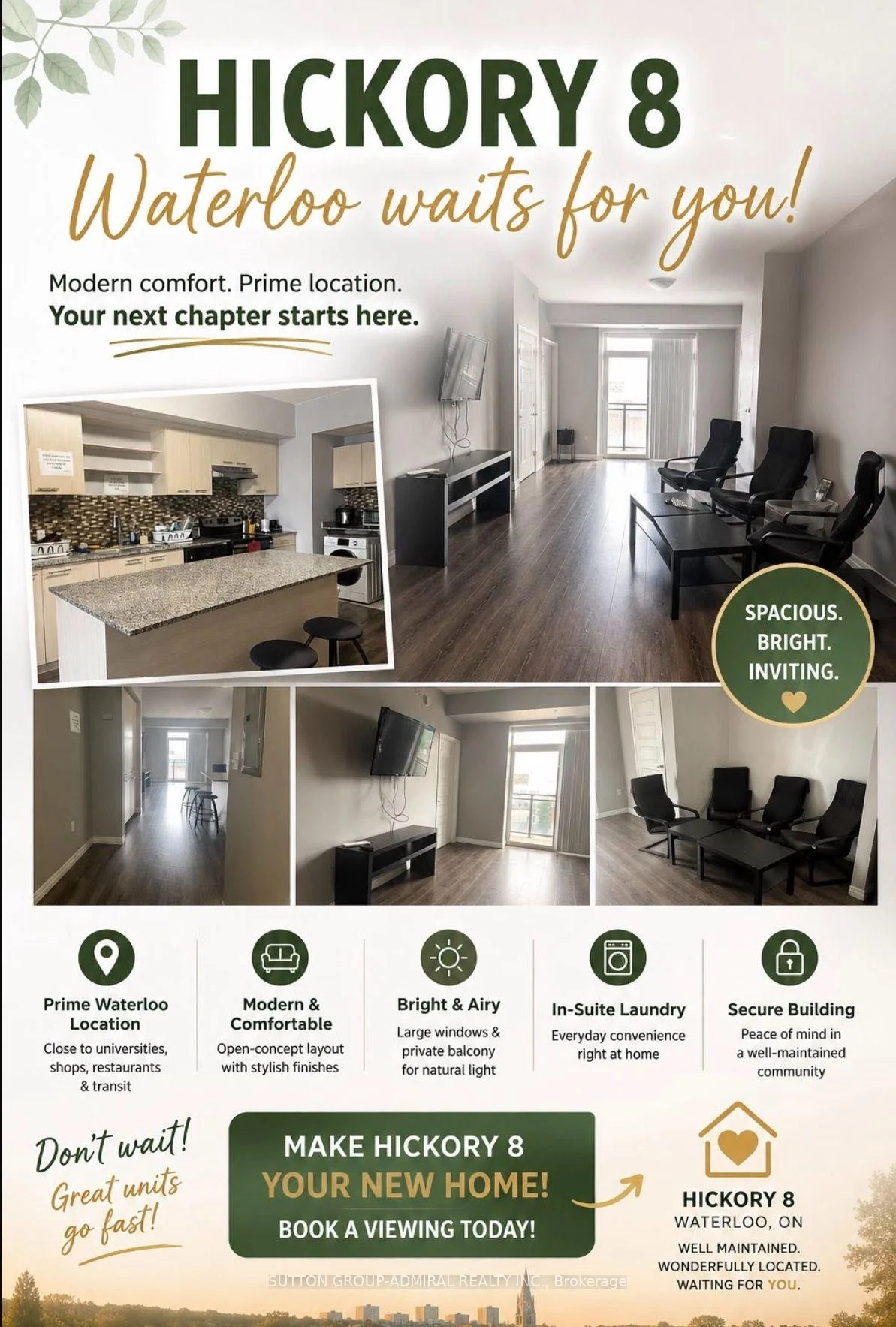 Photo 20 of Unit 506, 8 Hickory Street W, Waterloo, Downtown Waterloo — HOMEH