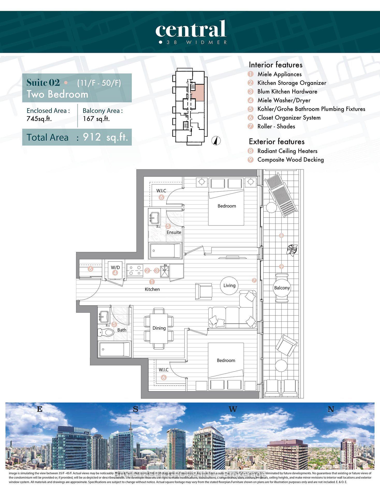 Photo 28 of Unit 2702, 38 Widmer Street, Toronto, Waterfront Communities — HOMEH