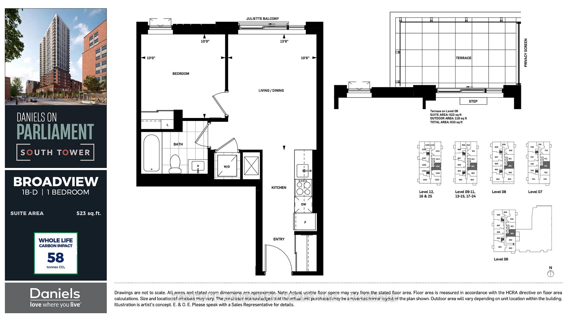 Photo 2 of Unit 801, 10 Oak Street, Toronto, Regent Park — HOMEH