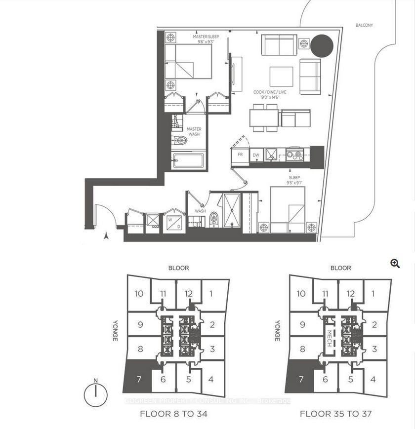 Photo 2 of Unit 1807, 1 Bloor Street E, Toronto, Church-Yonge Corridor — HOMEH