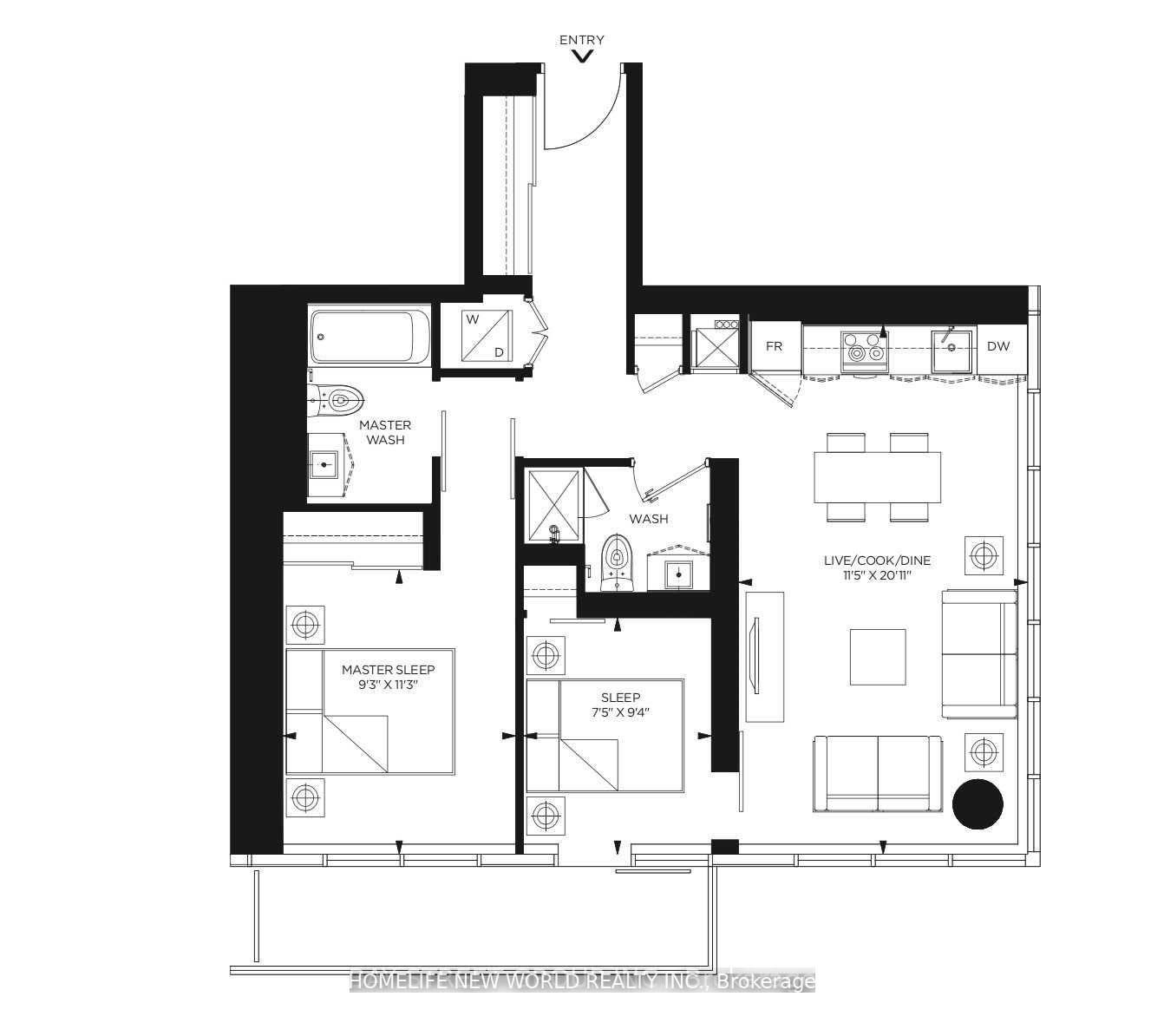 Photo 9 of Unit 1805, 159 Dundas Street E, Toronto, Church-Yonge Corridor — HOMEH