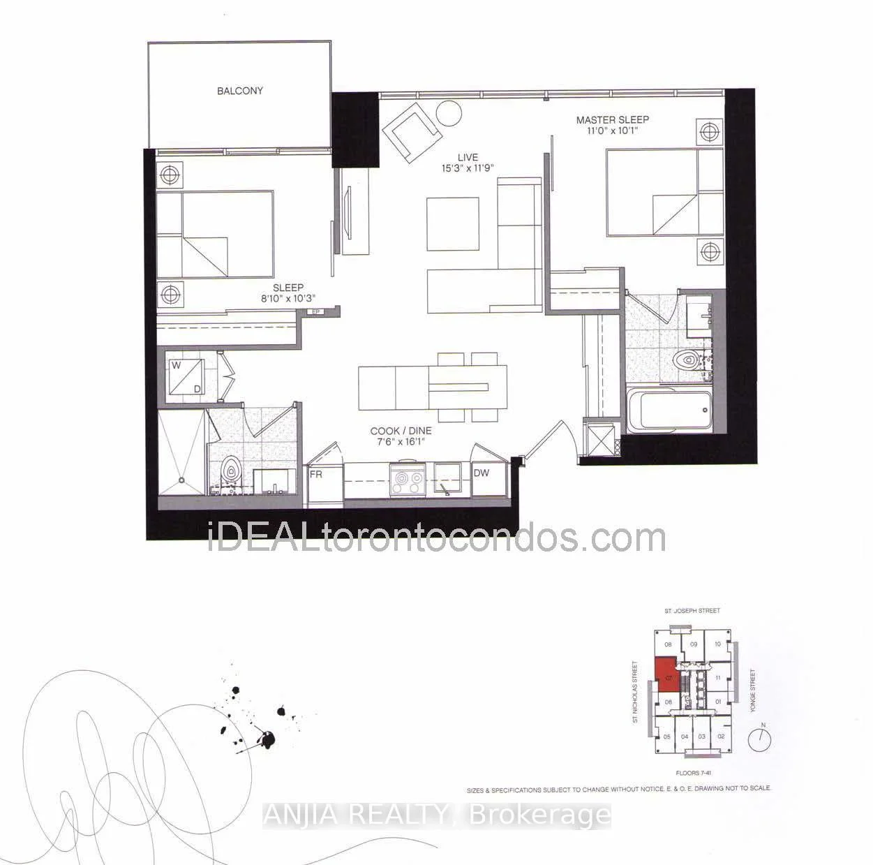 Photo 1 of Unit 1107, 5 St.joseph Street, Toronto, Bay Street Corridor — HOMEH