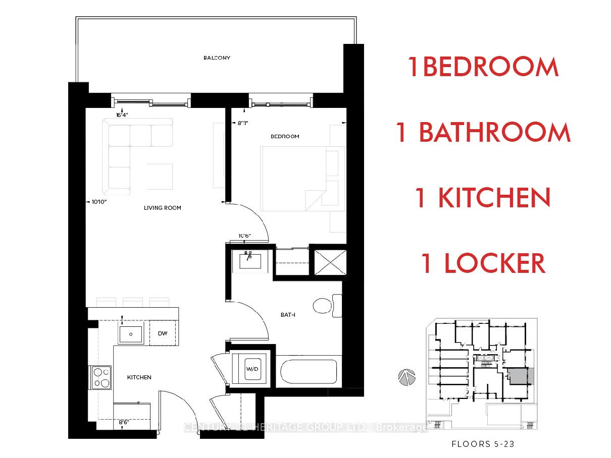 Photo 4 of Unit 1413, 15 Queen Street S, Hamilton, Central — HOMEH