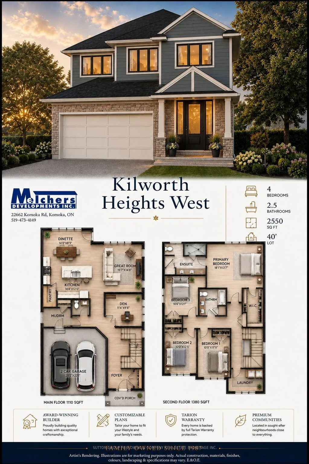 Photo 6 of Unit Lot #102, 52 Allister Drive, Middlesex Centre, Kilworth — HOMEH