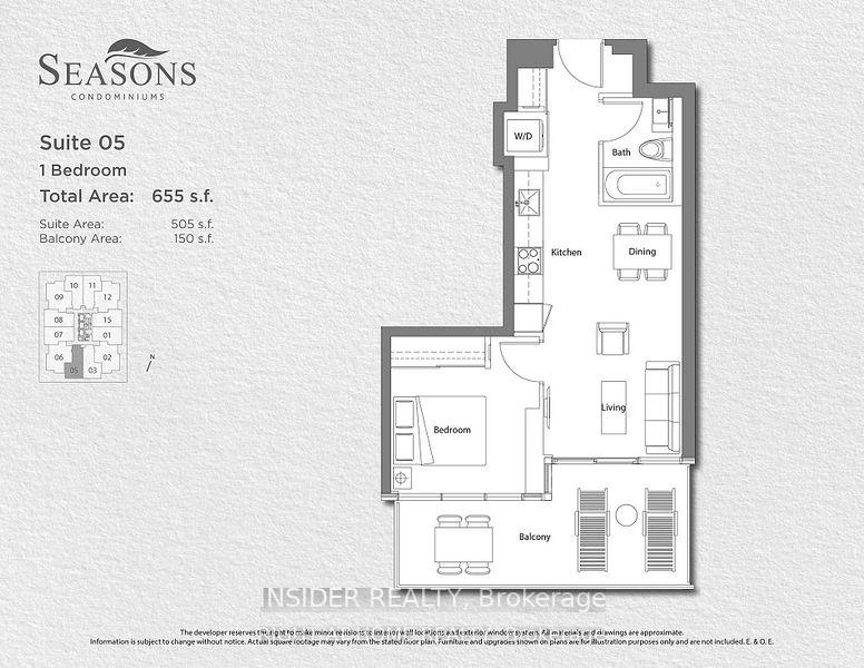 Photo 12 of Unit 605, 95 McMahon Drive, North York, Bayview Village — HOMEH