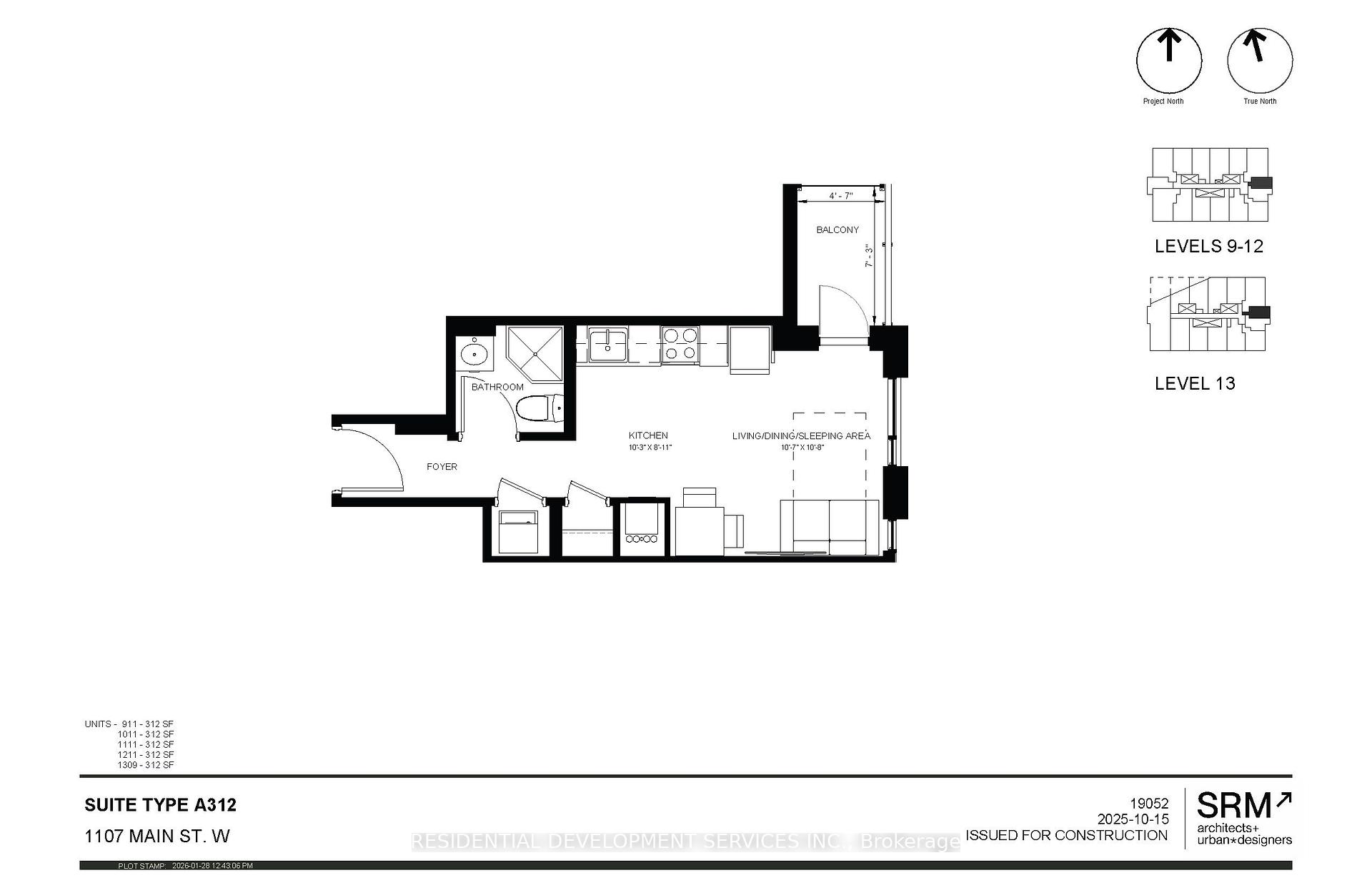 Photo 2 of Unit 1309, 1107 Main Street W, Hamilton, Ainslie Wood — HOMEH