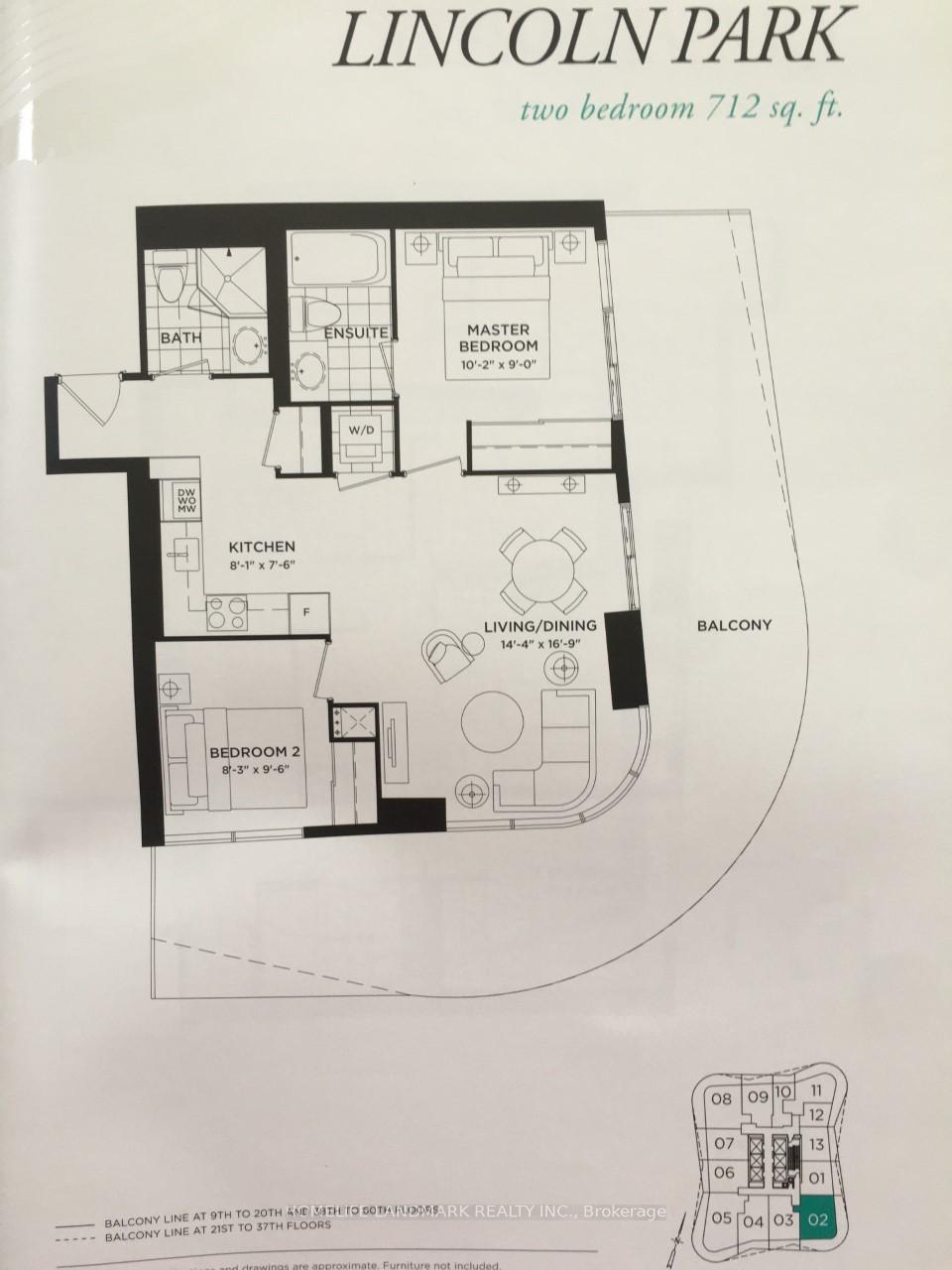 Front of Unit 1002, 11 Wellesley Street W