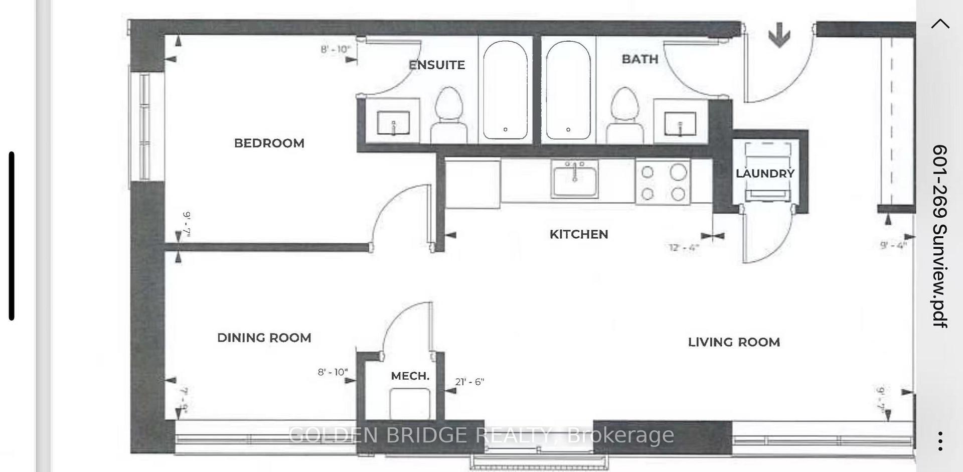 Photo 7 of Unit 601, 269 Sunview Street, Waterloo, Downtown Waterloo — HOMEH