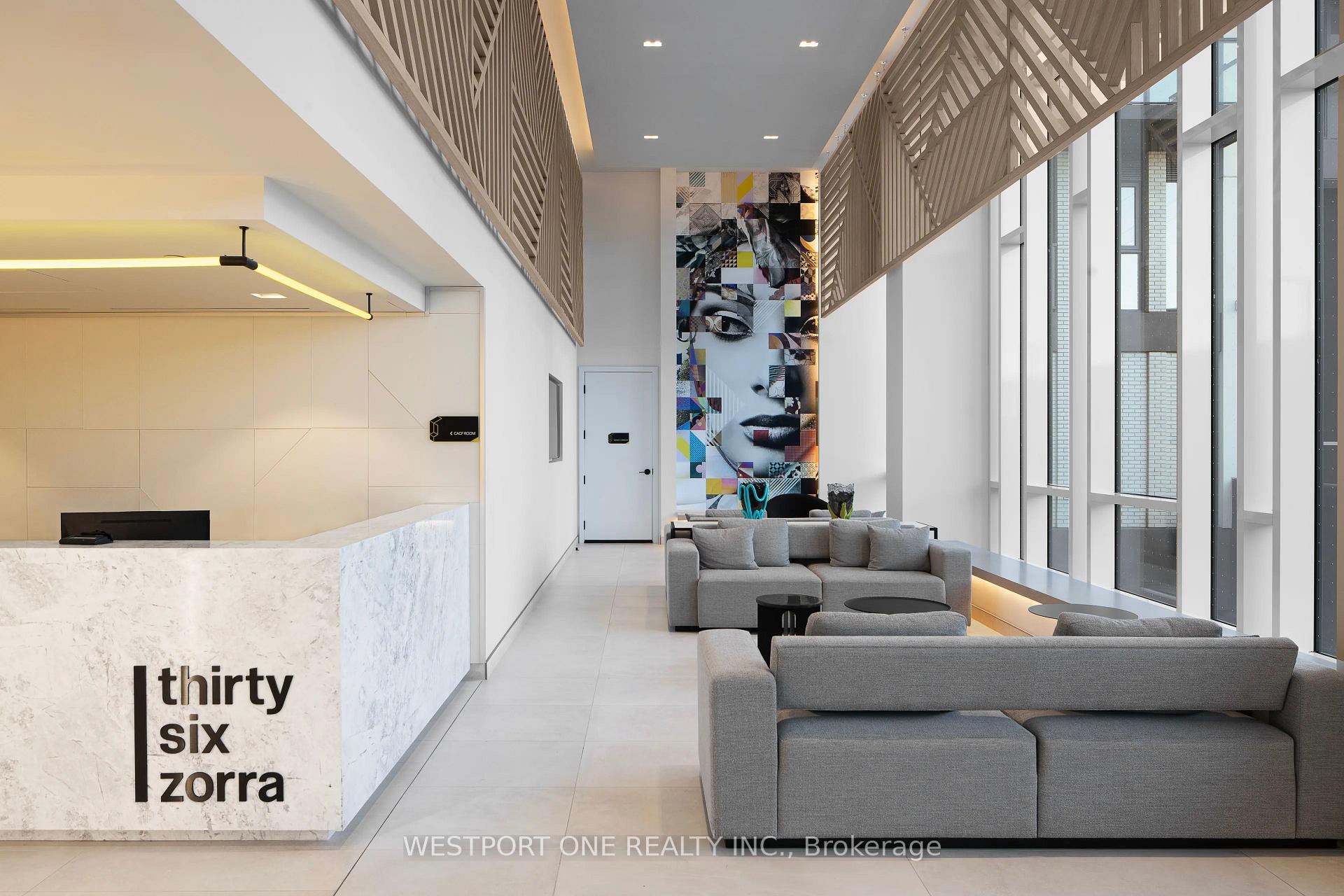Front of Unit 1206, 36 Zorra Street W