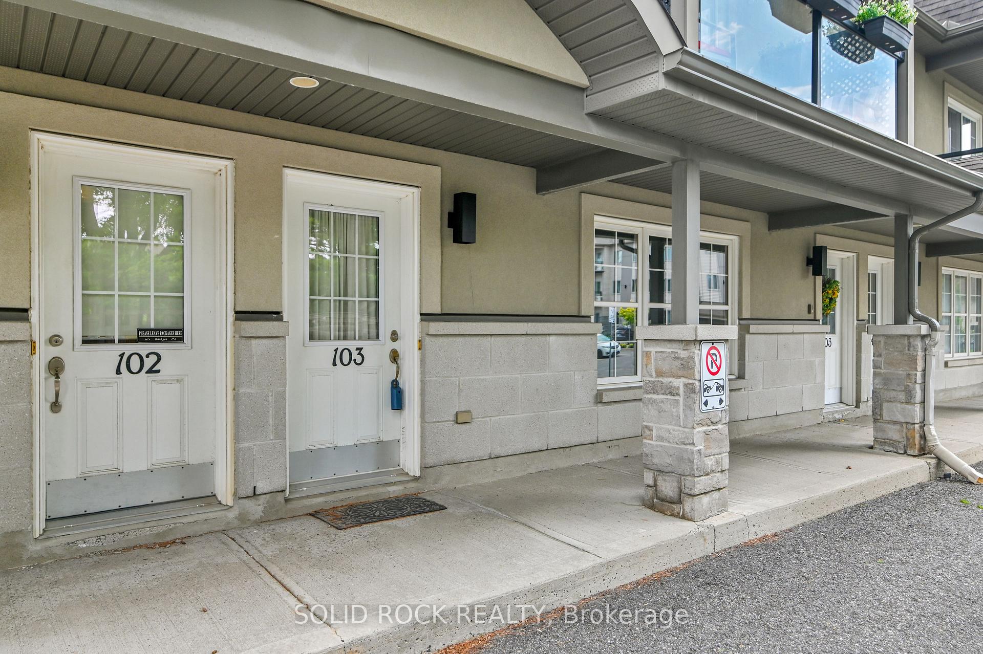 Front of Unit 103, 856 Notre-Dame Street