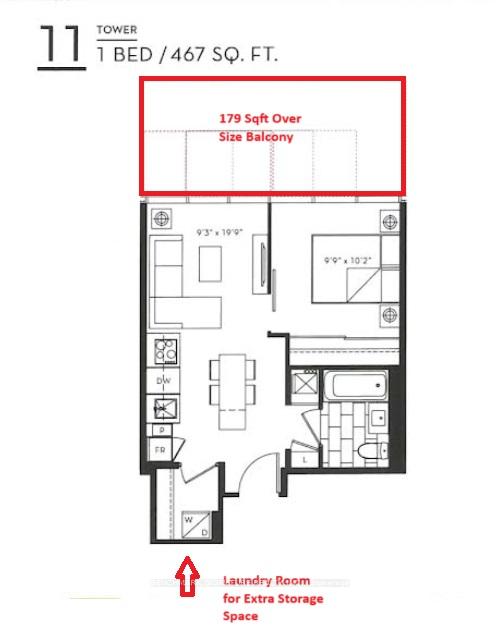 Photo 3 of Unit 911, 77 Shuter Street, Toronto, Church-Yonge Corridor — HOMEH