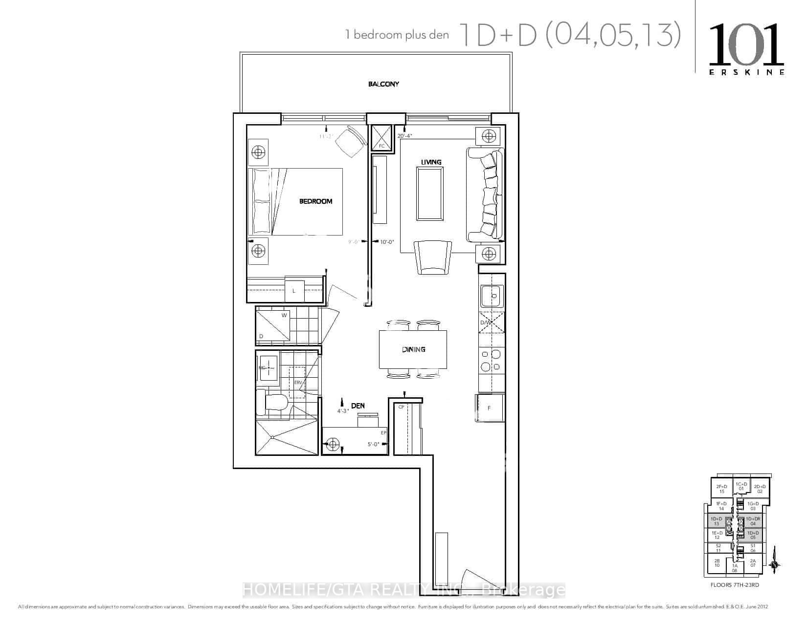 Photo 2 of Unit 613, 101 Erskine Avenue, Toronto, Mount Pleasant West — HOMEH