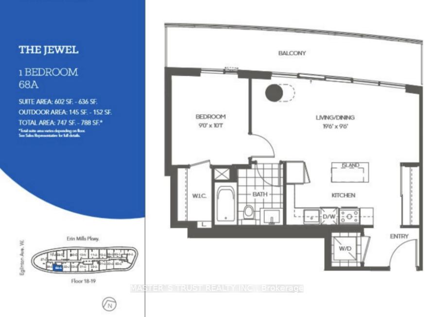 Front of Unit 1804, 2520 Eglinton Avenue W