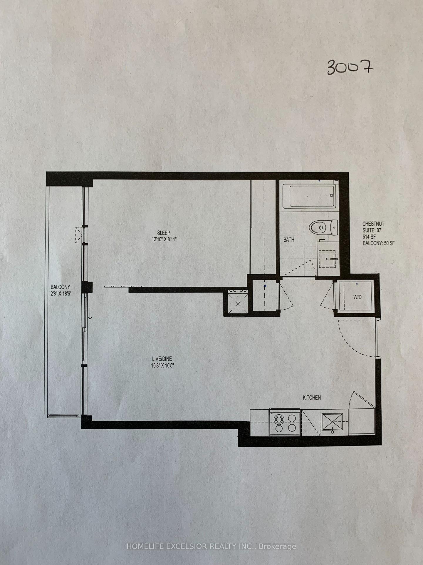 Front of Unit 3007, 25 Richmond Street E