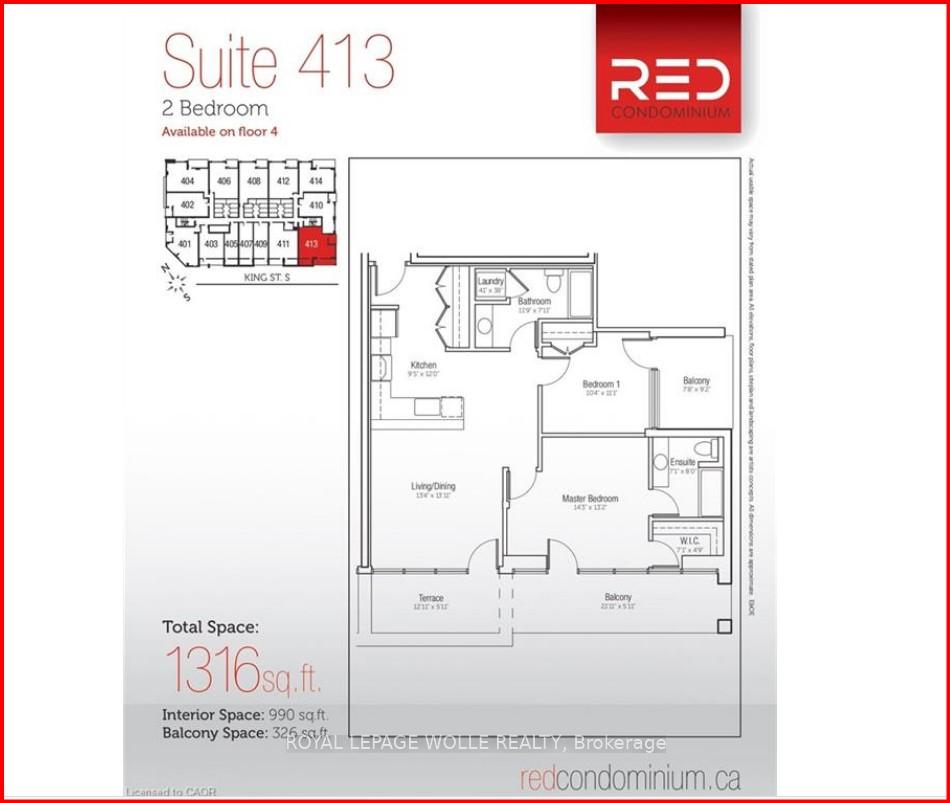 Photo 50 of Unit 413, 188 King Street S, Waterloo, Beechwood/University — HOMEH