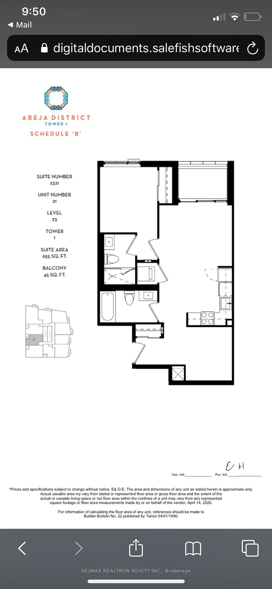 Photo 11 of Unit 2321, 10 Abeja Street, Vaughan, Concord — HOMEH