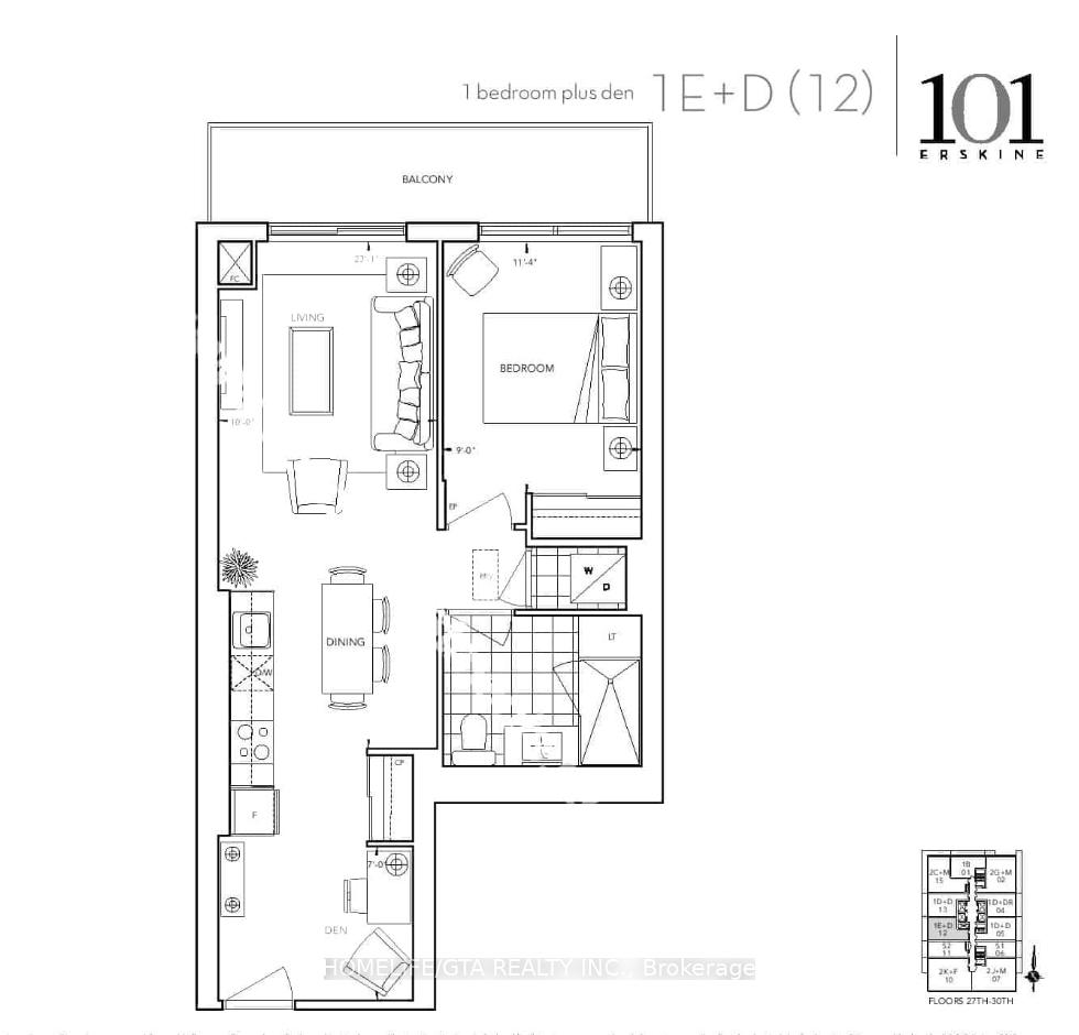 Front of Unit 1812, 101 Erskine Avenue