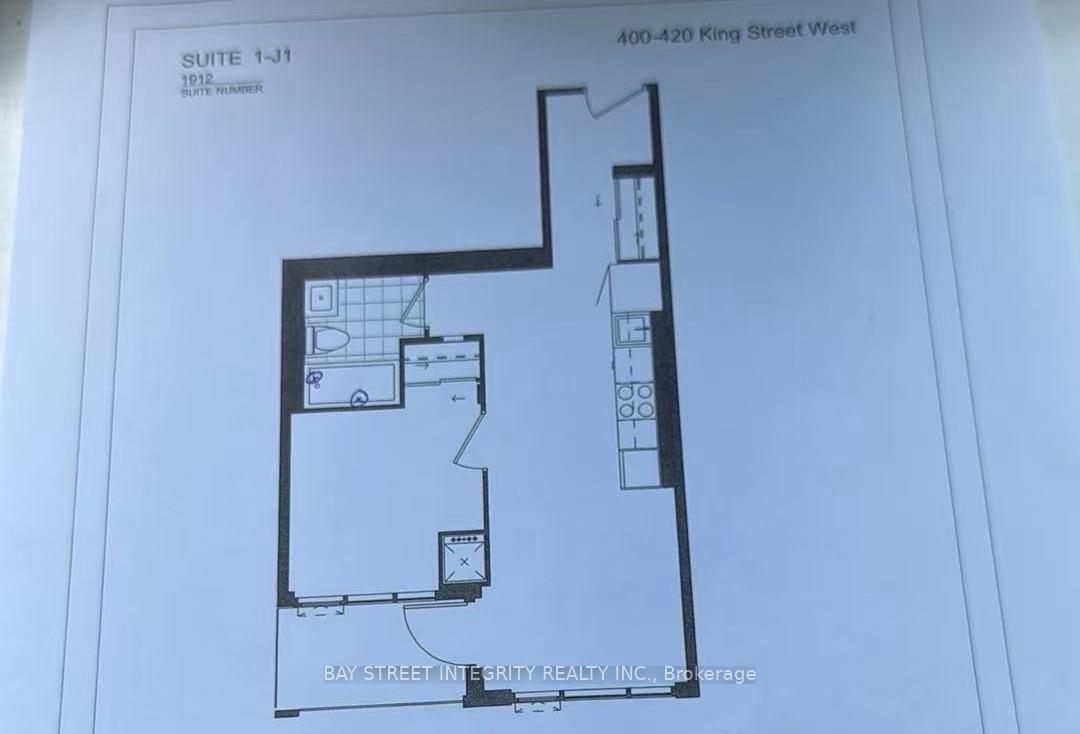 Front of Unit 1912, 400 King Street W