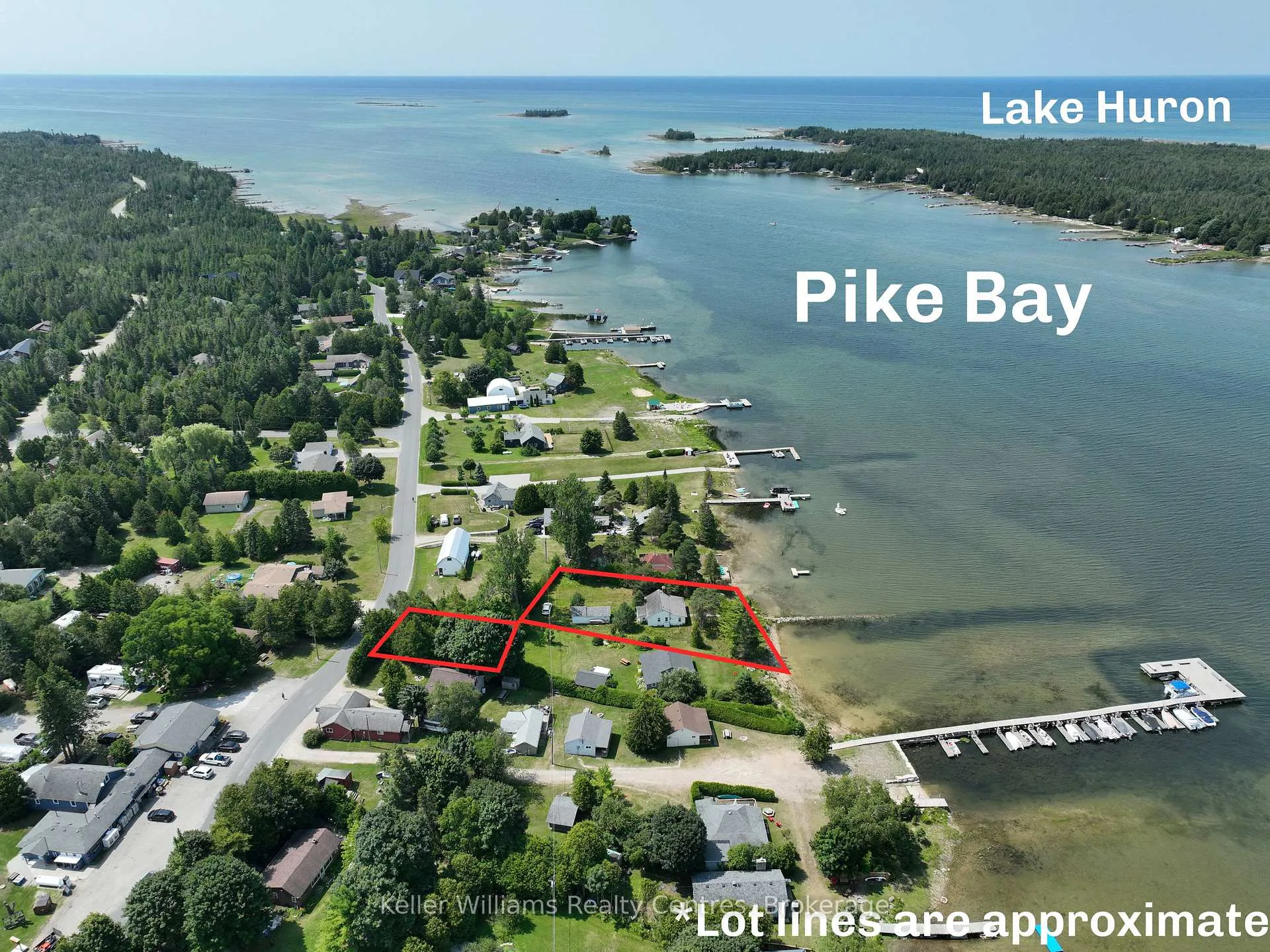 Front of 828 Pike Bay Road