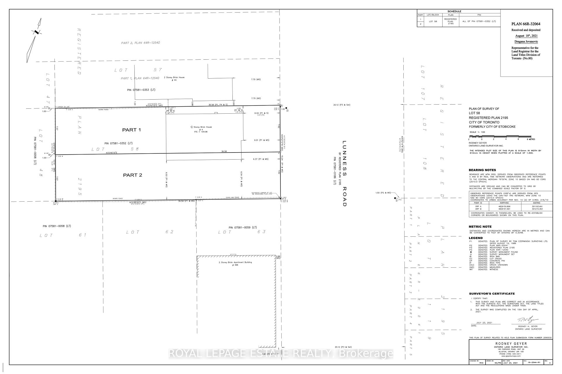Photo 1 of 2G Lunness Road, Etobicoke, Alderwood — HOMEH