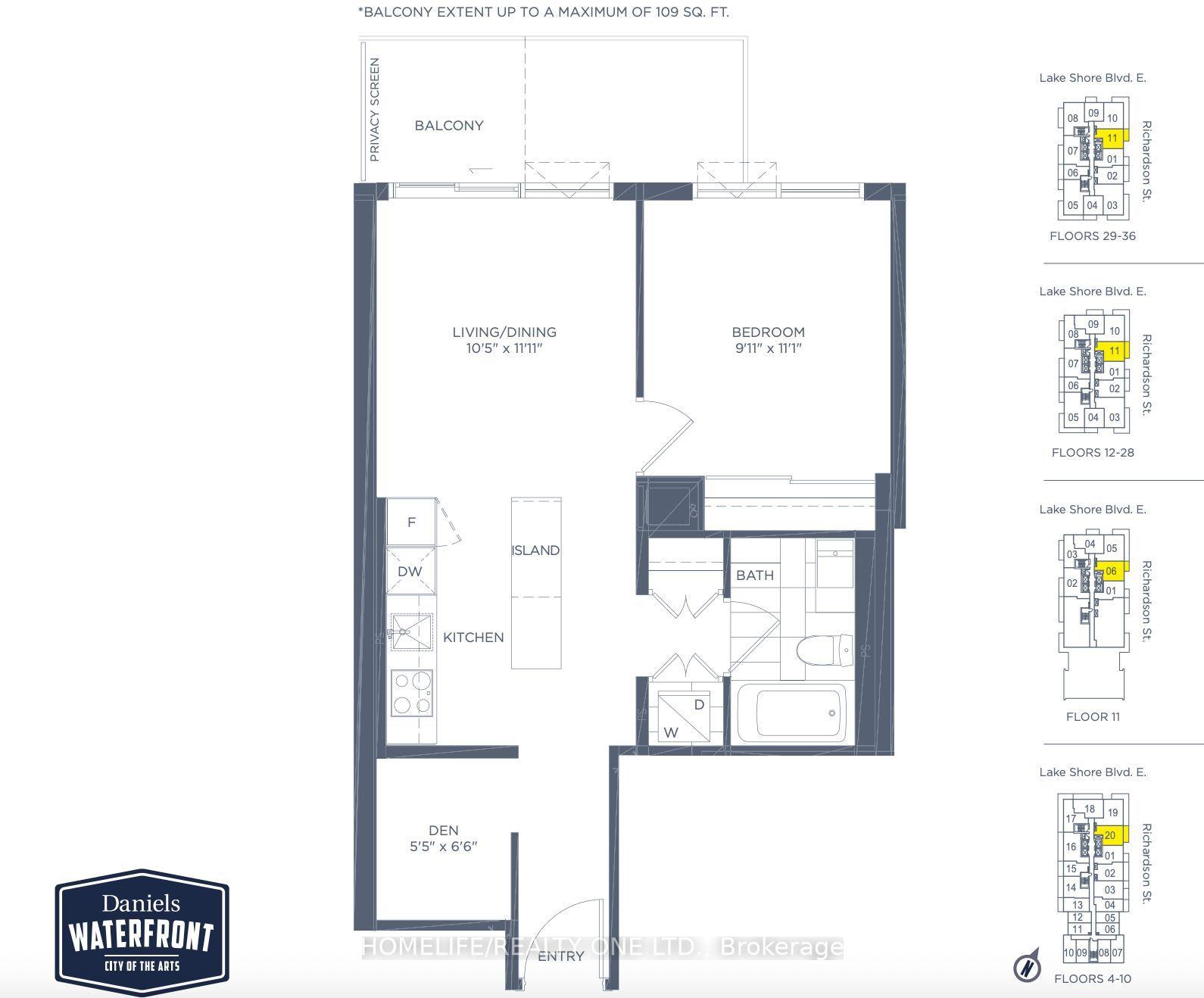 Photo 10 of Unit 2911, 20 Richardson Street, Toronto, Waterfront Communities — HOMEH