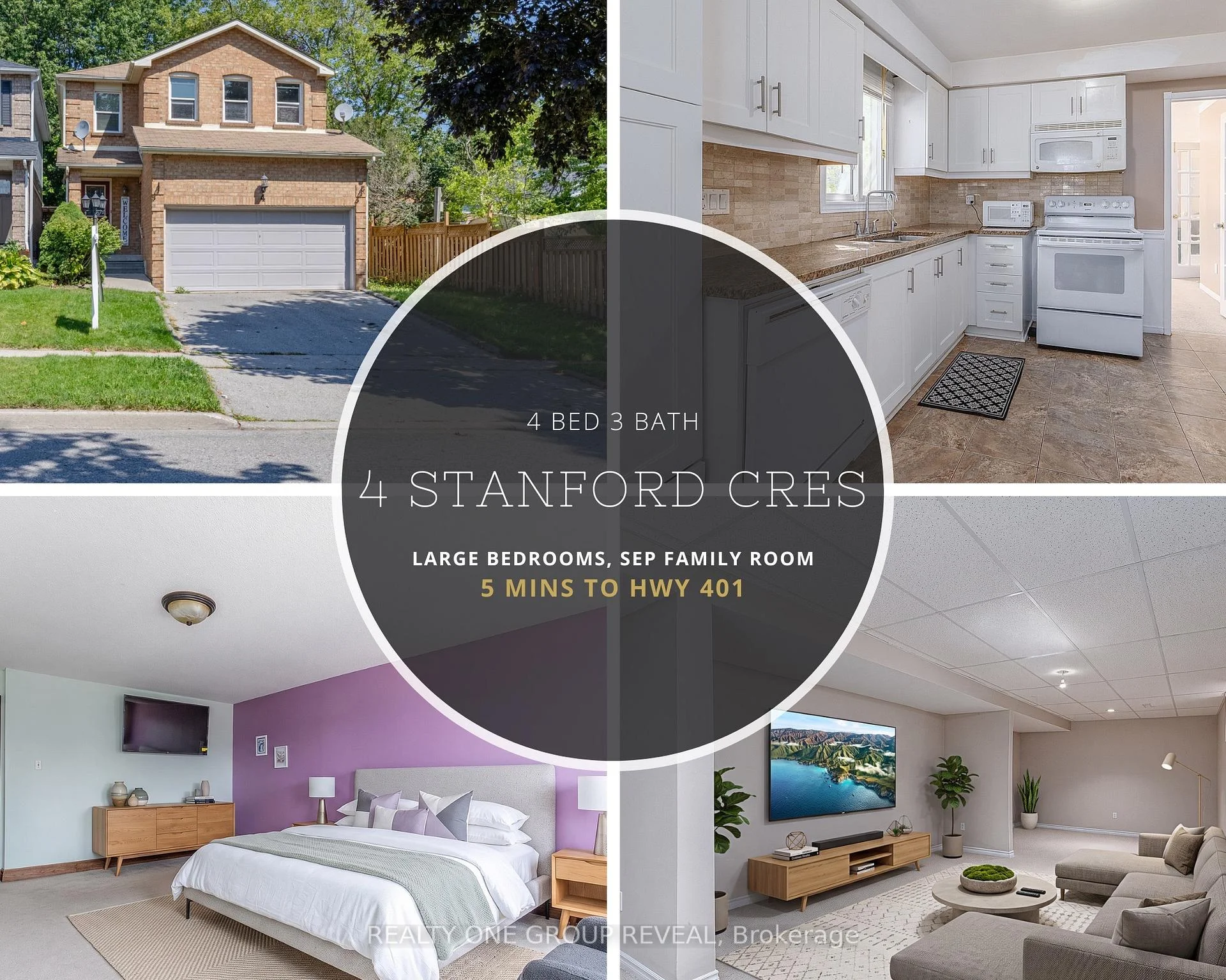 Photo 1 of 4 Stanford Crescent, Clarington, Newcastle — HOMEH