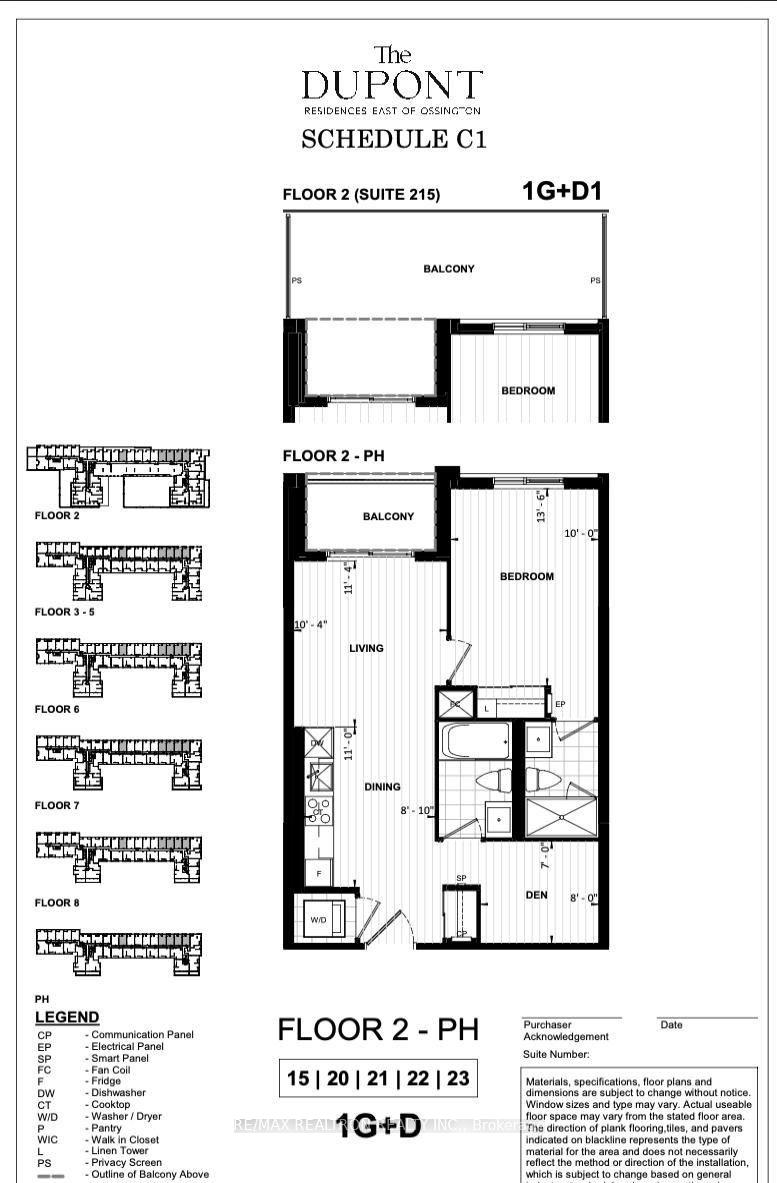 Front of Unit 822, 858 Dupont Street