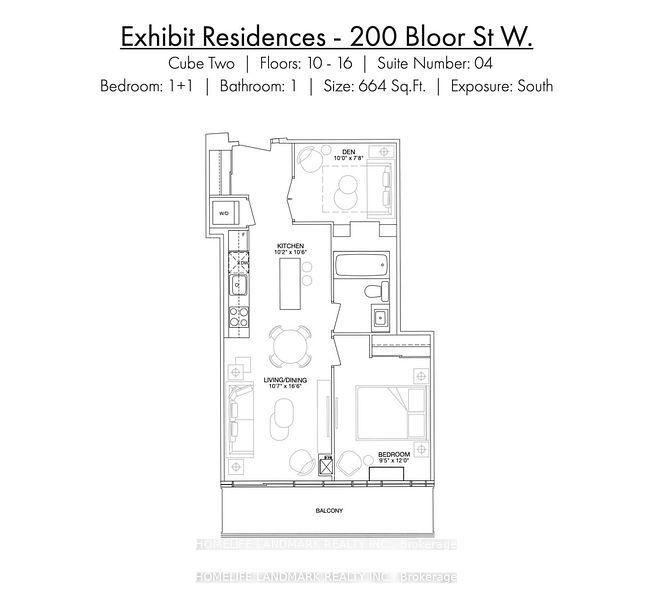 Photo 9 of Unit 1004, 200 Bloor Street W, Toronto, The Annex — HOMEH