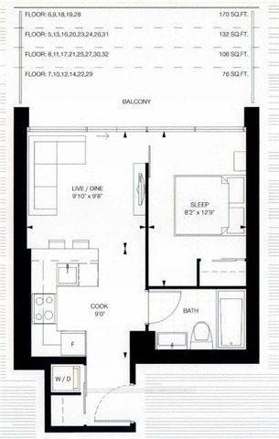 Photo 2 of Unit 620, 57 St Joseph Street, Toronto, Bay Street Corridor — HOMEH