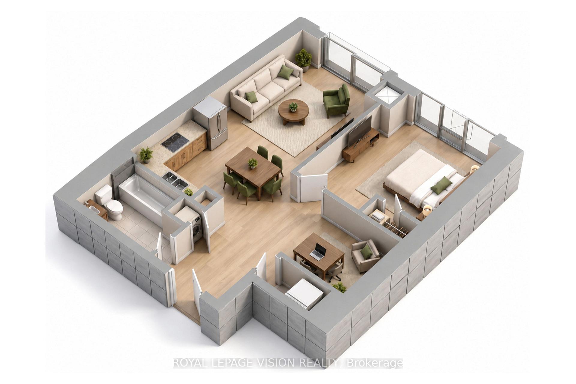 Front of Unit 1005, 225 Village Green Square