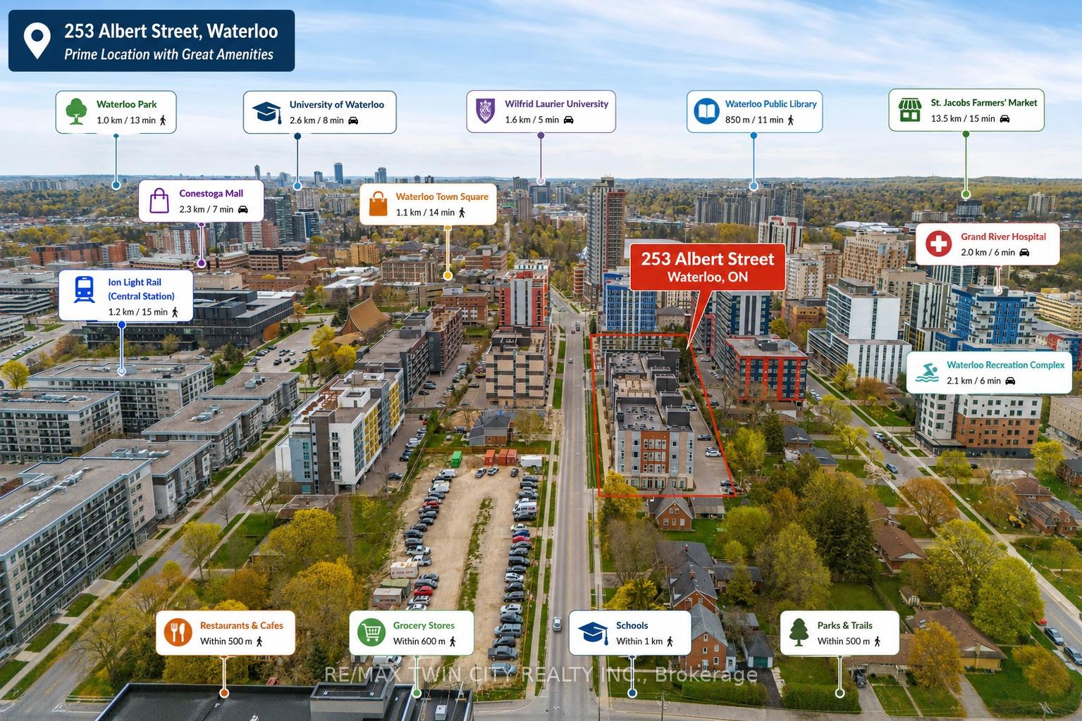 Photo 3 of Unit 103, 253 Albert Street, Waterloo, Downtown Waterloo — HOMEH
