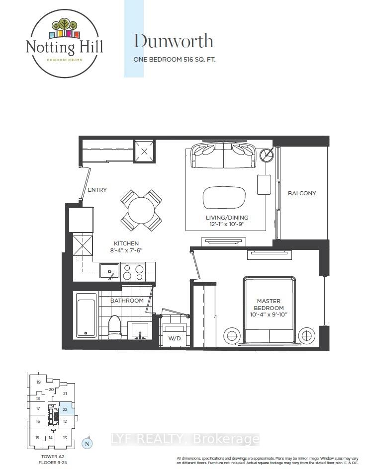 Front of Unit 922, 4010 Eglinton Avenue W