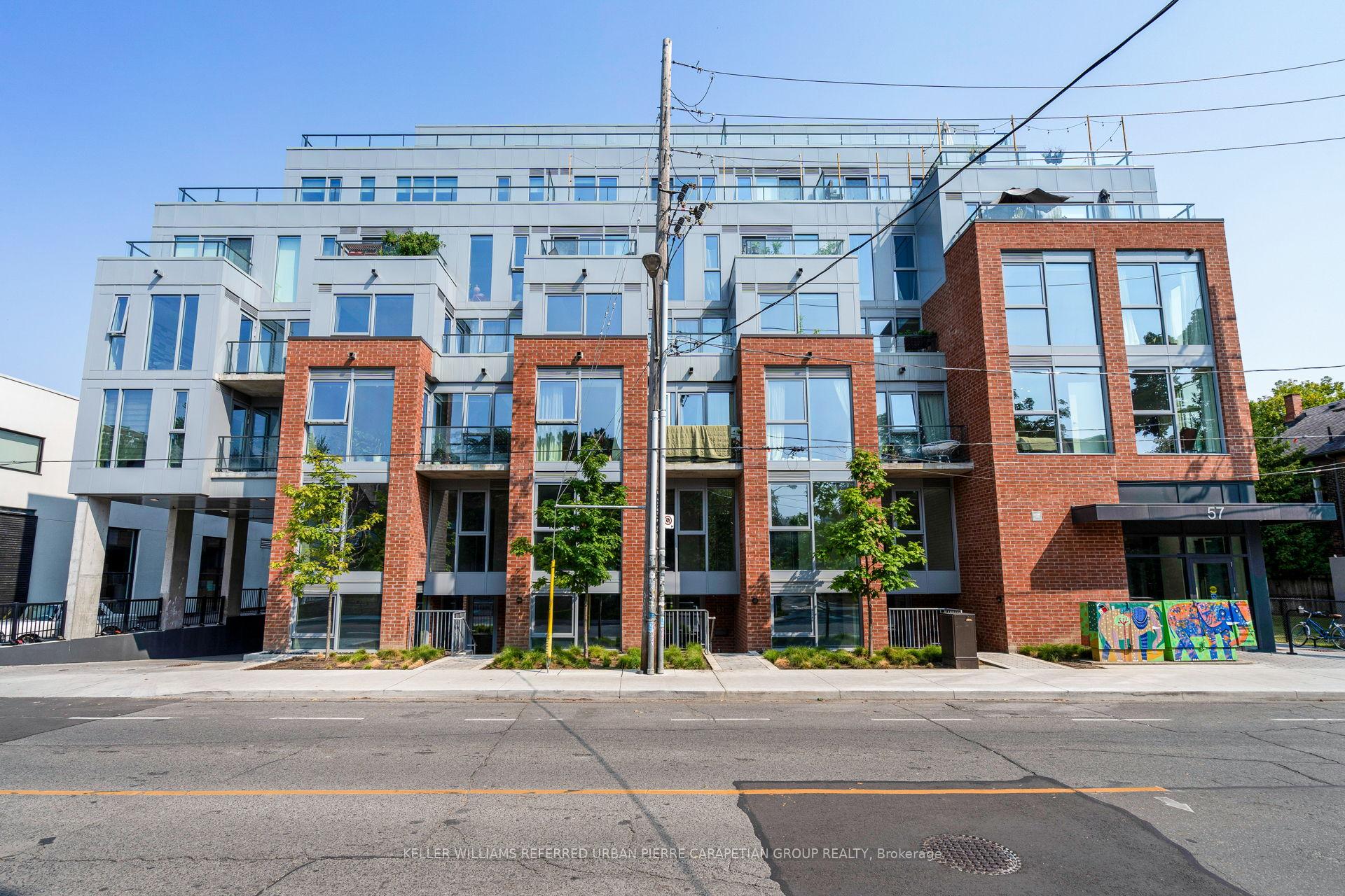 Front of Unit 209, 57 Brock Avenue